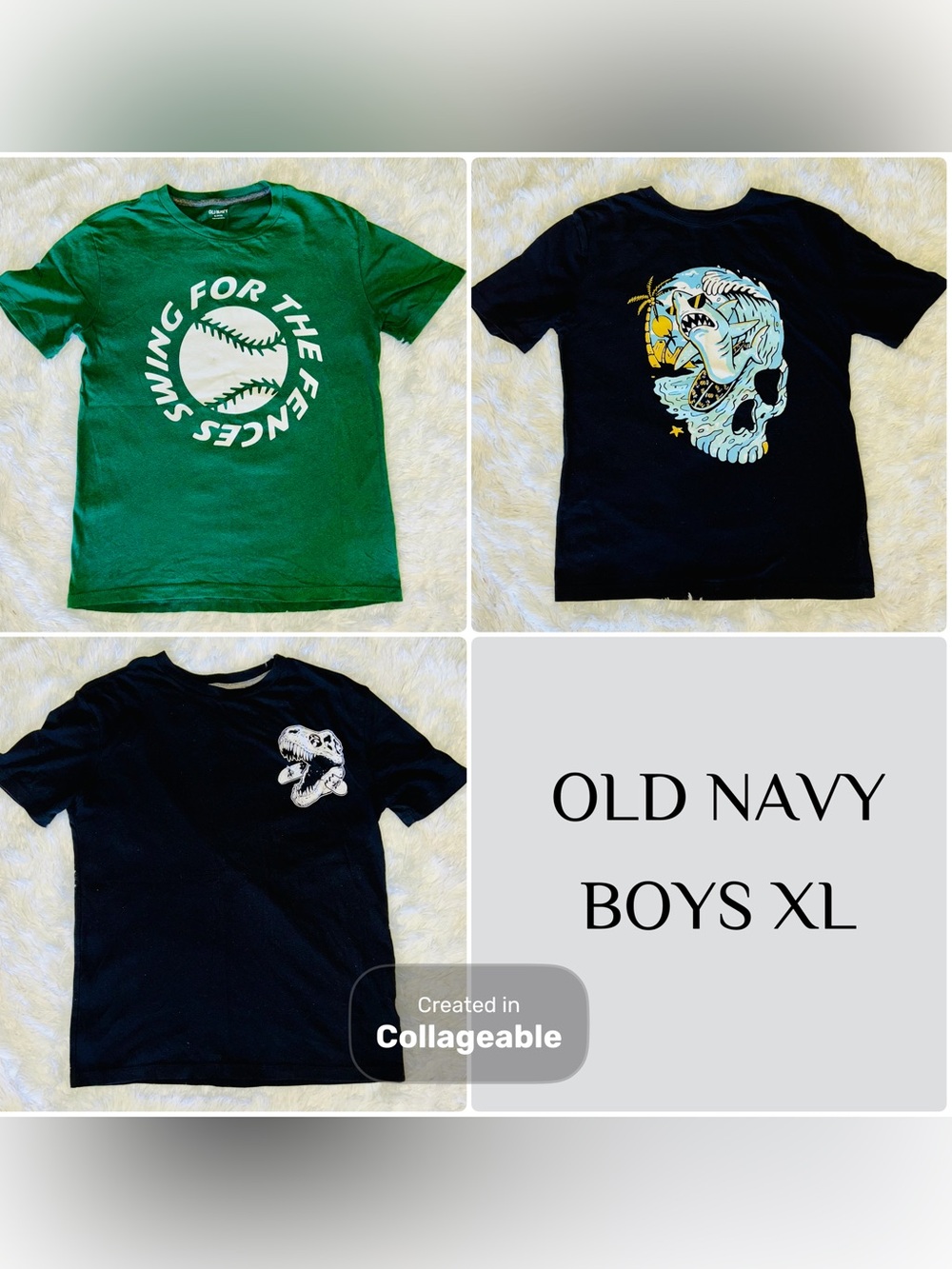 Old Navy Boys XL Graphic Short Sleeve Set